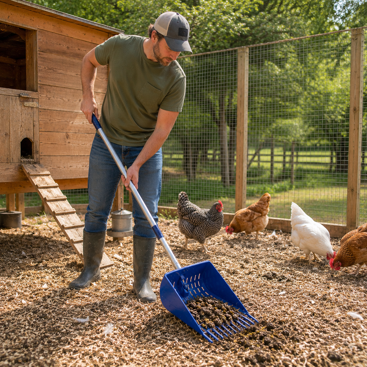 Clean Coop Rake & Shovel